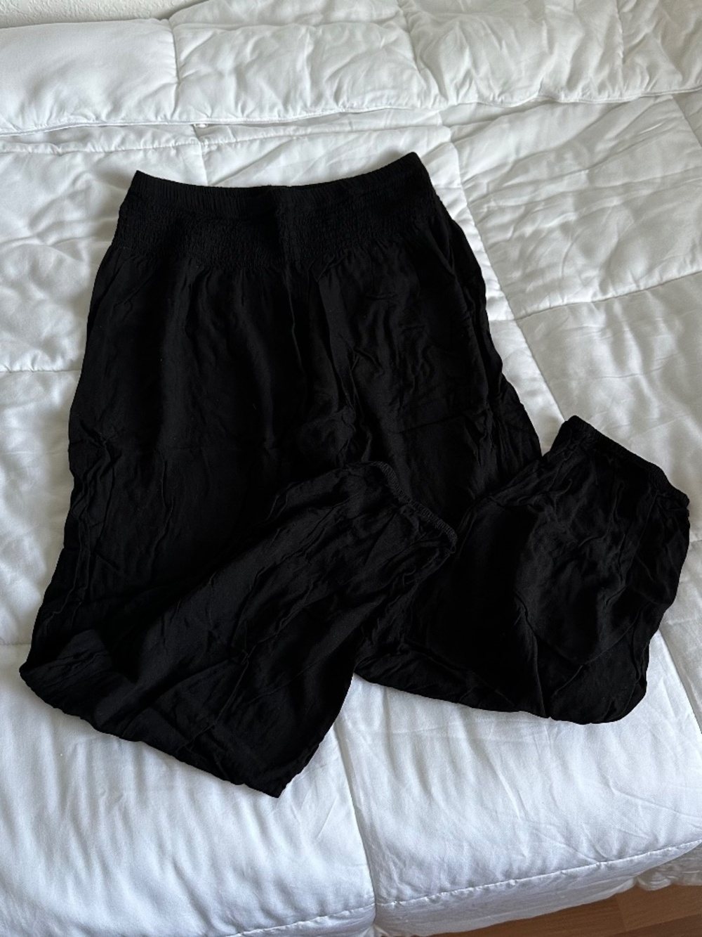 Lotus & Luna Viscose Bamboo Harem Pants Black